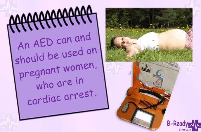 AED can be  used on a pregnant women