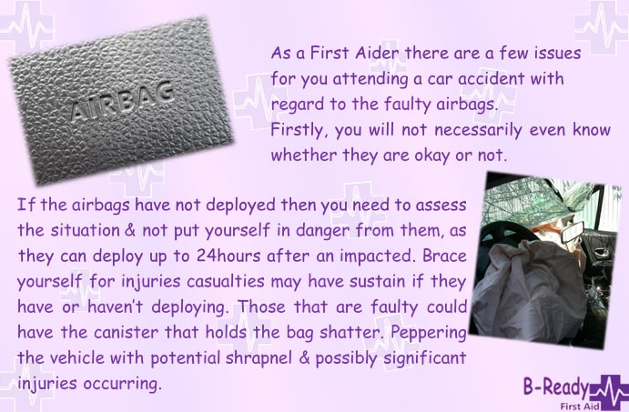 B-Ready First Aid Airbag warning for First Aiders