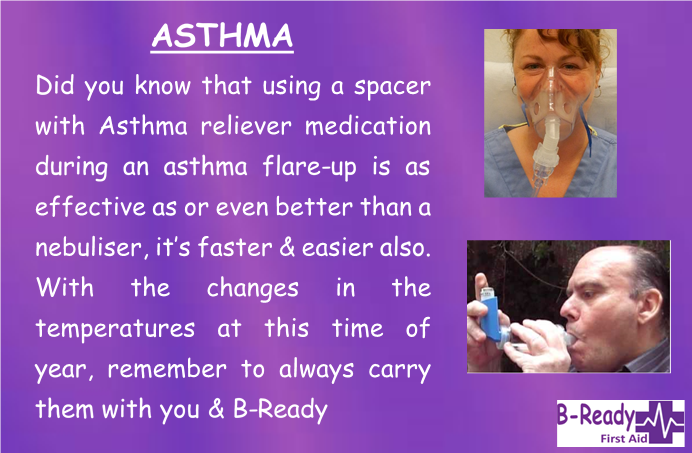 Using a spacer with Asthma is better by B-Ready First Aid