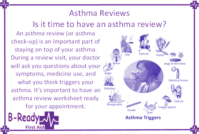 Is it time to have an asthma review? by B-Ready First Aid