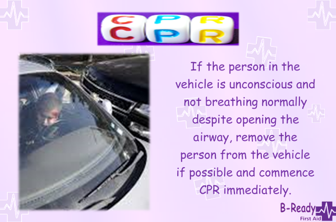 CPR in a vehicle management