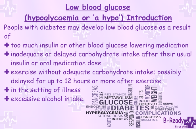 a brief intro about Hypoglycemia for first aiders