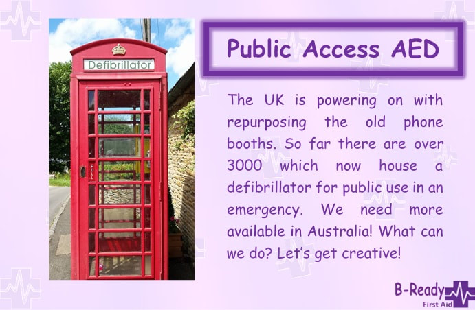 Re-purposing of old phone booths for Defibrillators