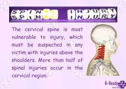 Cervical spine worst spinal injury for first aiders to manage