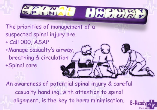 Spinal injury first aid management