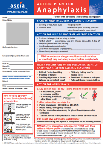 Learn about Anaphylaxis Action Plans with B-Ready First Aid